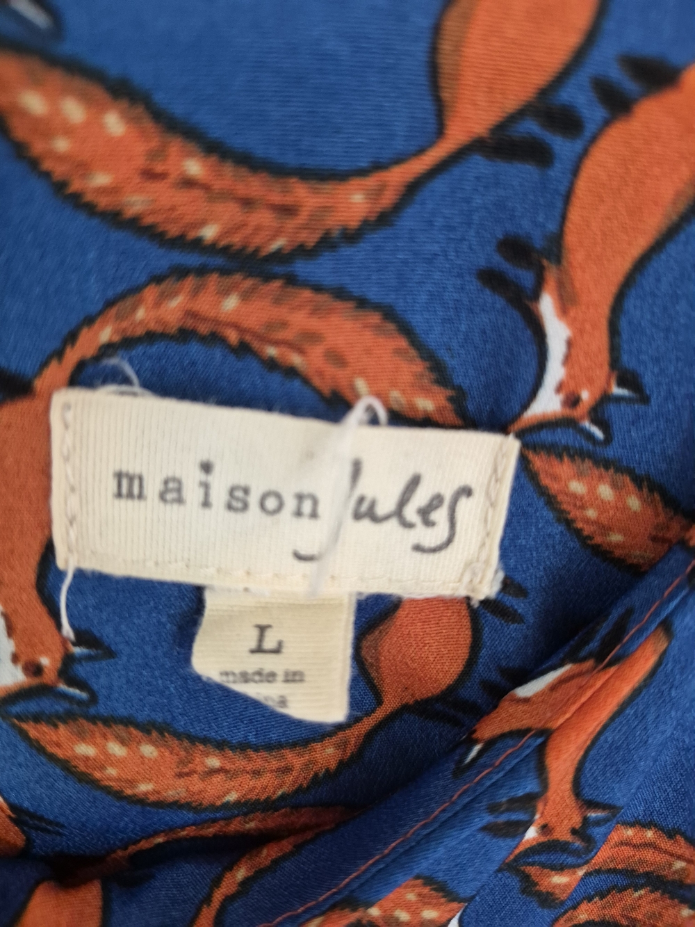 Maison Jules Fox Print Mini Dress - Picture 4 of 4